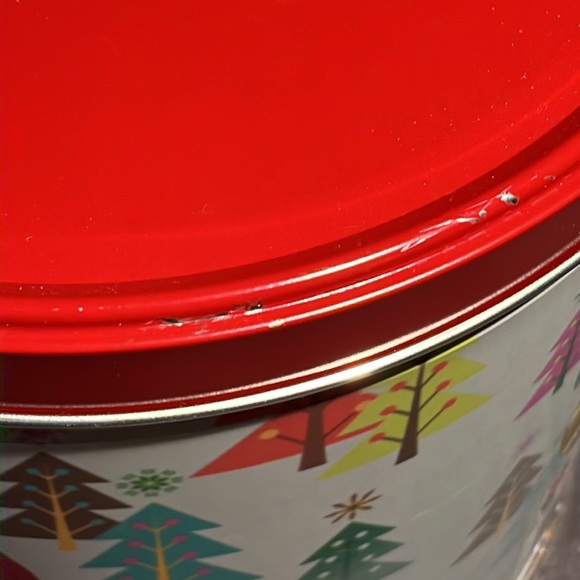 Merry Christmas Santa Dog Golden Retriever popcorn tin Empty storage decoration - Picture 6 of 9